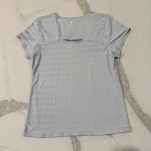 Active Life ScoopNeck ShortSleeve Performance Shirt Womens Large Gray Athleisure thumbnail 4