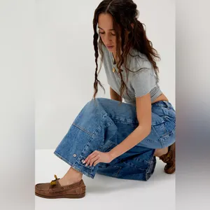 Free people CRVY Outlaw Wide-Leg Jeans thumbnail 4