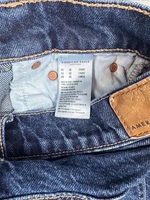 American Eagle Outfitters Barrel Jean in Dark wash Size: 00 Short thumbnail 6
