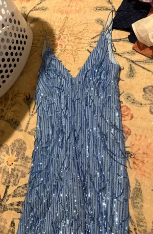 Blue sequin dress Size 1 thumbnail 2