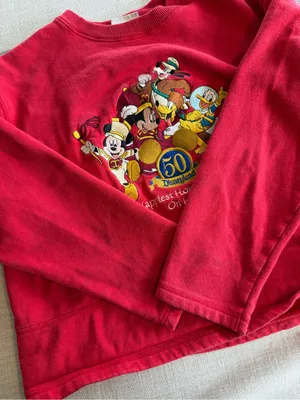 VTG Disneyland Resort 50th Anniversary Crewneck Sweatshirt Size Medium Boxy Fit thumbnail 9