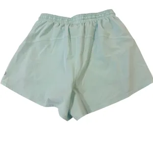Lululemon Track That Mid Rise Shorts Women 4 Aqua Blue 3in Inseam Lined‎ Pockets thumbnail 4