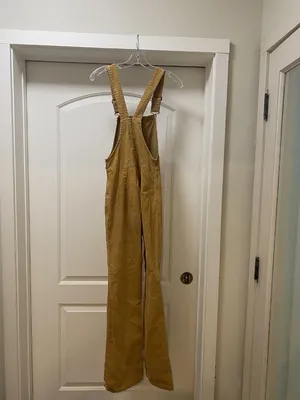 Free People Movin Away Corduroy Overalls Womens 25 Adjustable Strap Jumpsuit thumbnail 4