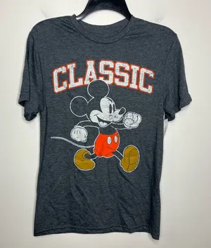 Disney Mickey & friends gray classic t-shirt size‎ small new with tags casual thumbnail 1