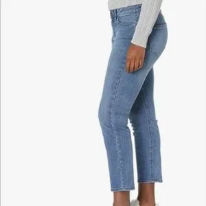 Daily Ritual Girlfriend Jeans Womens Plus 32 Blue Straight Leg Stretch Cropped thumbnail 11