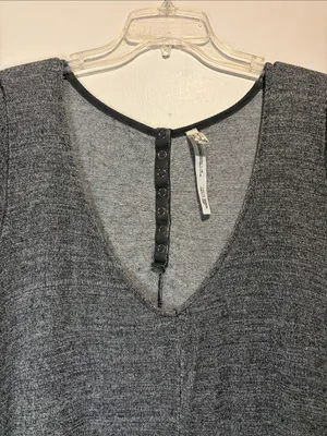 Intimately Free People One Piece Romper Slouchy Loungewear Heathered Grey Size M thumbnail 8
