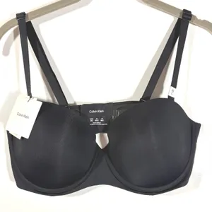 Calvin Klein Naked Glamour Strapless Push-Up Bra Black 38C QF5677-001 thumbnail 2