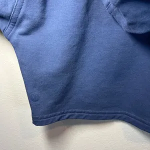 Lululemon All Yours Cropped Hoodie Shirt Ink Blue Pullover Stretch Logo Sporty 4 thumbnail 12