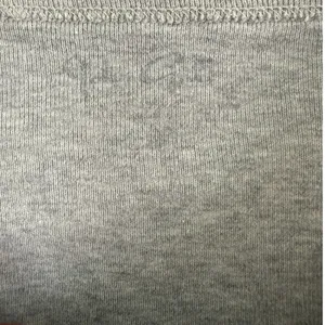 John Galt Brandy Melville Grey Heathered Baby Tee Short Sleeve Crop Top One Size thumbnail 3