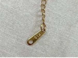 18K Gold Plated Green Heart snake chain Necklace Stainless Steel womens jewelry thumbnail 8