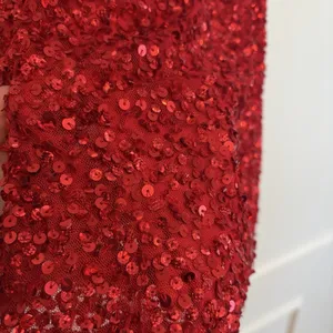 Primavera Couture 3572 Sz 2 Red Cocktail Formal‎ Dress Short Sequin Homecoming thumbnail 3