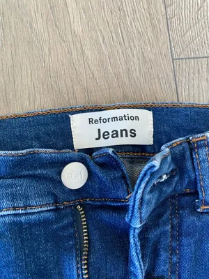 Reformation Dark Blue Jeans thumbnail 3