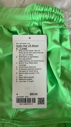 Lululemon LR Hotty Hot Shorts Pistachio  thumbnail 4