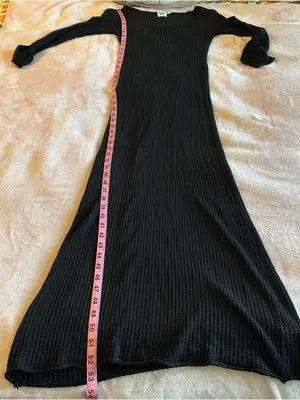 Princess Polly black semi sheer long sleeve fishnet maxi dress coverup 8 bodycon thumbnail 12