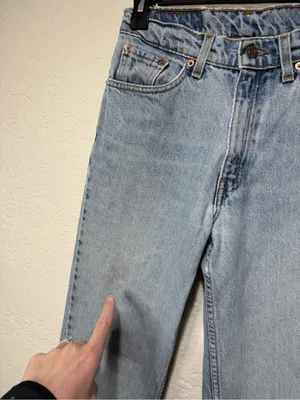 Vintage Levi 512 SLim Fit Light Wash High Rise Straight Leg Jeans Size 26” Wasit thumbnail 4