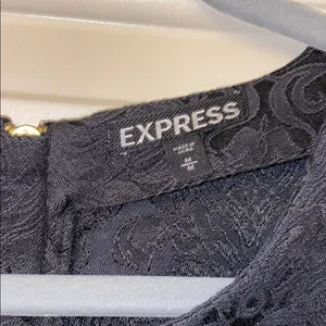 Express Victorian Black Shirt Women’s Medium thumbnail 2