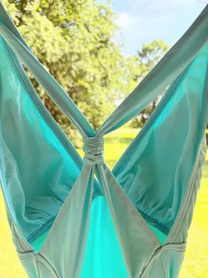 NWOT Tommy Bahama Aqua One-Piece Swimsuit 8 travel vacation ocean pool resort thumbnail 4