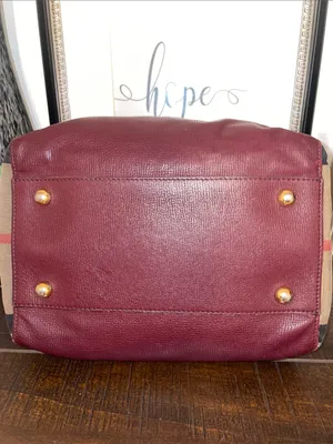 Burberry Canterbury House Check Canvas Leather Tote Shoulder Bag thumbnail 7