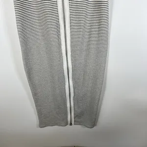 ALLSAINTS Womens Sz 6 Alicia Midi Striped Sleeveless Dress Ribbed Zip Front Goth thumbnail 4