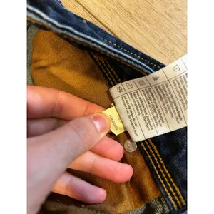 Carhartt Original Fit Dark Wash Bootcut Jeans Womens 12 Short Blue 100649 409 thumbnail 4