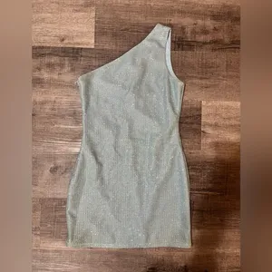 SUPERDOWN Tiffany Mini Dress in Light Blue thumbnail 3