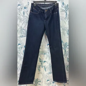 Wrangler Women's Q - Baby Boot Cut Jeans in Deep Blue thumbnail 4