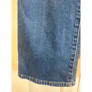 Madewell Womens Button slim Wide Leg crop size 23 Denim Jeans Medium Wash casual thumbnail 5
