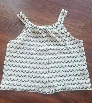 Madewell Cream Textured Tank Size S thumbnail 1