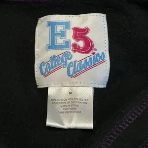E5 College Classics K-State Rhinestone Hoodie Black Y2K V-Neck Sweatshirt Womens thumbnail 9