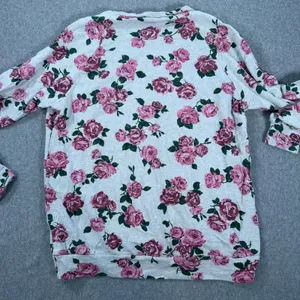 Show Me Your Mumu Theo Sweatshirt Women's Small Pink Roses Crew Neck Long Sleeve thumbnail 8