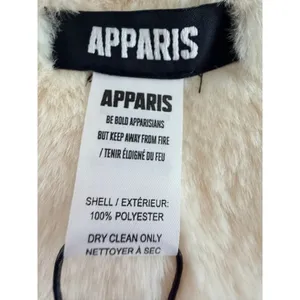 NWT Apparis Vegan Faux Fur Pull-Through Scarf Ivory White Cream OS Cozy Soft #2 thumbnail 5