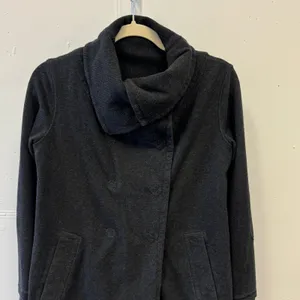 Lululemon Gratitude Wrap Heathered Inkwell Cardigan‎ Shawl Collar Size 6 thumbnail 8