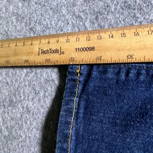 Daisy Anchor Blue‎ Bootcut Jeans Size 15 Y2K Low Rise Stretch Denim thumbnail 3