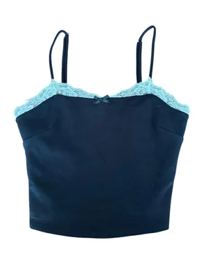 FRANKEE & SKYLARR Lace Trim Top thumbnail 1