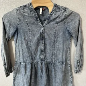 Anthropologie‎ Pilcro Denim Dress Lorelei Tunic Long Sleeve Pockets Boho Size 6 thumbnail 2
