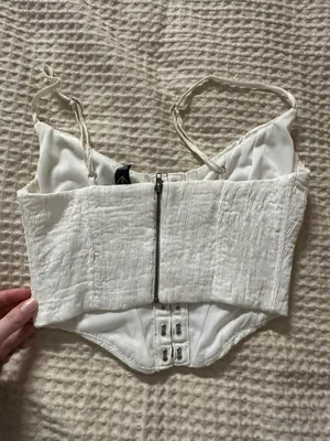 Windsor White Corset Top thumbnail 2