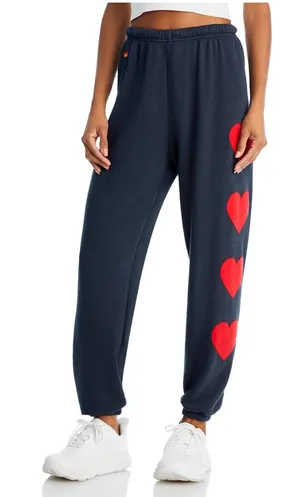 Aviator Nation Heart Stitch Sweatpants NWT thumbnail 1