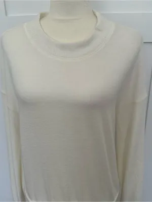 Free People White Soft Pullover Sweater thumbnail 6