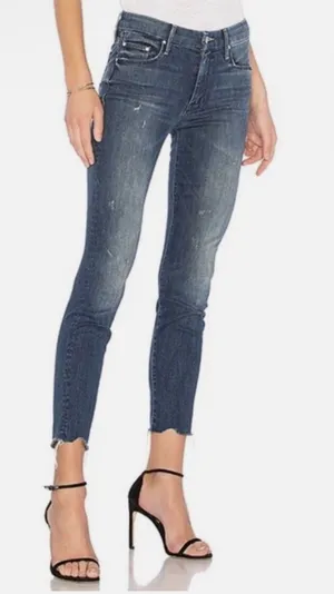 Mother The Looker Chew Ankle Skinny Jeans Size 25 thumbnail 1