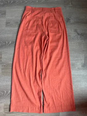 Anthropologie Maeve The Ettie High-Rise Crop Wide-Leg Pants: Linen Edition 28 thumbnail 3