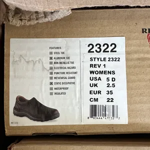 Red‎ Wing Women'S Style 2322 Leather Safety Shoes Slip-On Aluminum Toe Brown 5 thumbnail 6