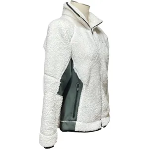Columbia Sherpa Fleece Jacket Coat White Green Medium thumbnail 6