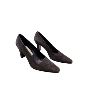 Mezlan vintage women’s brown leather suede 3 inches heels/shoes size 8 M SKU 35 thumbnail 3