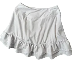 X By Gottex White Ruffle Hem Athletic Tennis Skort XS Activewear Golf Mini Skirt thumbnail 1