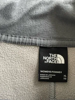 North Face Canyonlands Pullover Fleece Gray Cowl Neck with Zipper - XL thumbnail 4