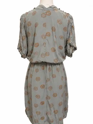 Wilfred 100% Silk Kimono Draped Medallion Print Dress Size Small thumbnail 3
