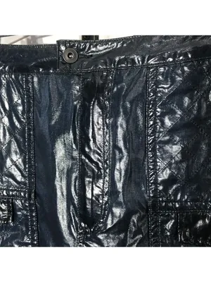 Free People Leather mini Skirt pockets zip cocktail clubbing festival rocker S thumbnail 6