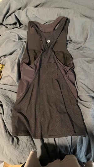 Lululemon Black Tank Top Mesh Back thumbnail 3
