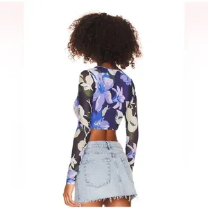 SUPERDOWN NWT‎ Benedita Floral Crop Top Size S Fairycore Festival Concert thumbnail 2