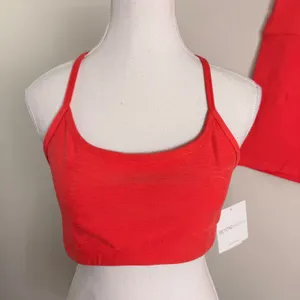 Beyond Yoga Spacedye Racerback Bra and High Waisted Biker Short Set Coral Large thumbnail 4